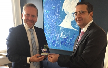 Ambassador Ajit Gupte meeting Danish Foreign Minister Mr Anders Samuelsen on 13 September,2017