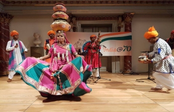  Rajasthani Folk Dance performed to packed audience in National Museum, Copenhagen on 21 October 2017.