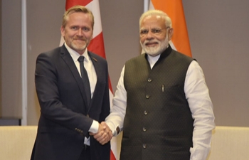 Mr. Anders Samuelsen, Minister of Foreign Affairs of Denmark calls on Prime Minister Narendra Modi in Hyderabad on the sidelines of Global Entrepreneurship Summit on 28 November 2017