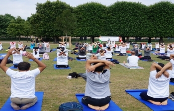 Celebration of 4th International Day of Yoga 2018 in Copenhagen