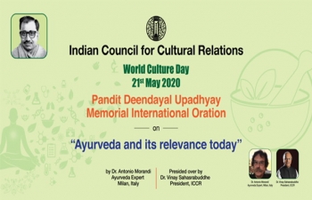  “Ayurveda and its relevance today” by Dr. Antonio Morandi 