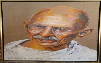 Unveiling of Portrait of Mahatma Gandhi in AALBORG