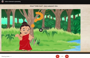 World's first gamified Sanskrit Learning App "Little Guru" was launched at the Embassy of India, Copenhagen on Friday, 9th April 2021.