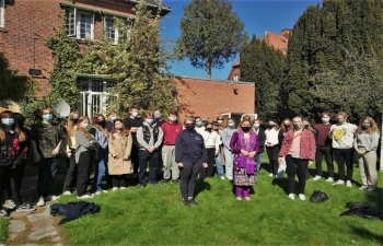  Ambassador Ms. Pooja Kapur Interacted with High School Students from Rungsted Gymnasium