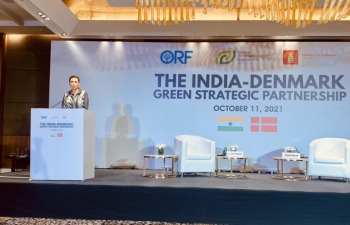 PM of Denmark, H.E. Ms. Mette Frederiksen gave special address on the India-Denmark Green Strategic Partnership at event hosted by Observer Research Foundation