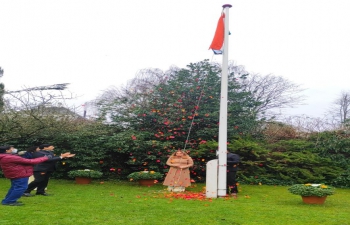 The 73rd Republic Day of India was celebrated with great patriotic fervour at Embassy of India, Copenhagen. The event included the unfurling of the National Flag, reading out the message of Hon'ble Rashtrapati ji and distribution of refreshments. The proceedings were livestreamed and watched by thousands online. 