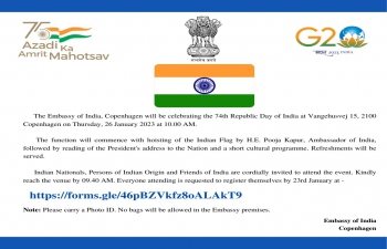 Republic Day January 26 2023 Registration