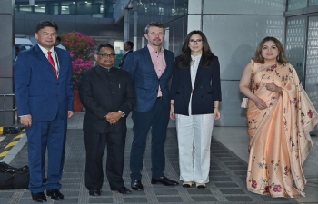 Their  Royal Highness Crown Prince Frederik & Crown Princess Mary of Denmark Arrival to India