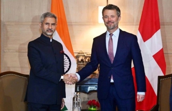 Their Royal Highness, Crown Prince Frederik and Princess Mary Elizabeth of Denmark External Affairs Minister of India Dr S. Jaishankar 