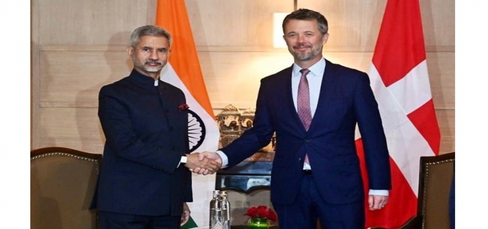 Their Royal Highnesses, Crown Prince Frederik and Crown Princess Mary Elizabeth of Denmark External Affairs Minister of India Dr S. Jaishankar   