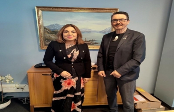 Ambassador Pooja Kapur met Minister of Education, Culture, Sports & Church of Greenland, H.E. Mr. Peter Osen