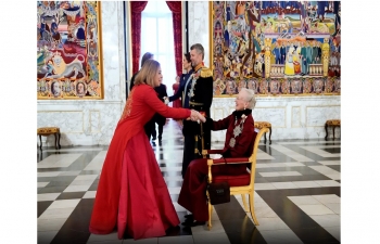 Our Ambassador, Pooja Kapur, was honoured to attend the final New Year’s reception hosted by H.M. Queen Margrethe II on the conclusion of her exceptional 52 year reign. She conveyed to Her Majesty and the Crown Prince & Princess, New Year greetings from the Government & people of India.