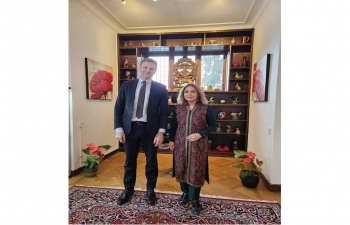 Ambassador Pooja Kapur and Deputy Permanent Secretary for Industry, Business and Financial Affairs, Mr. Brian Wessel, had a fruitful exchange of views on the robust expansion of trade, investment and technology collaboration between India and Denmark.