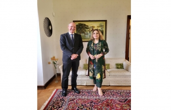 A warm welcome to Ambassador Thomas Lund-Sørensen, the new Director (Asia, Oceania & Latin America) at the Danish Ministry of Foreign Affairs by Ambassador Pooja Kapur at India House. They reviewed the gains made in the dynamic India-Denmark Green Strategic Partnership. 