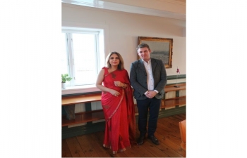 Ambassador Pooja Kapur met Prime Minister of the Faroe Islands, H.E. Mr. Aksel V. Johannesen