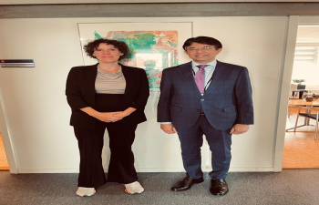 Amb Manish Prabhat met Danish Tech Amb Anne Marie Engtoft Meldgaard 