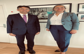 Amb Manish Prabhat met CEO, Danish Agriculture & Food Council Merete Juhl 
