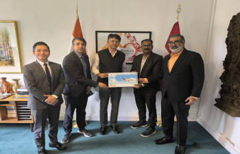 Air India Denmark team led by Country Manager Mr. A. Mariappan met Ambassador Manish Prabhat