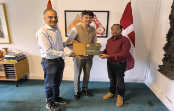 Amb Manish Prabat met Founder of Briota Aps, an Indo-Danish startup