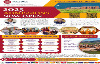 Nalanda University Admissions for the Academic Year 2025-27 